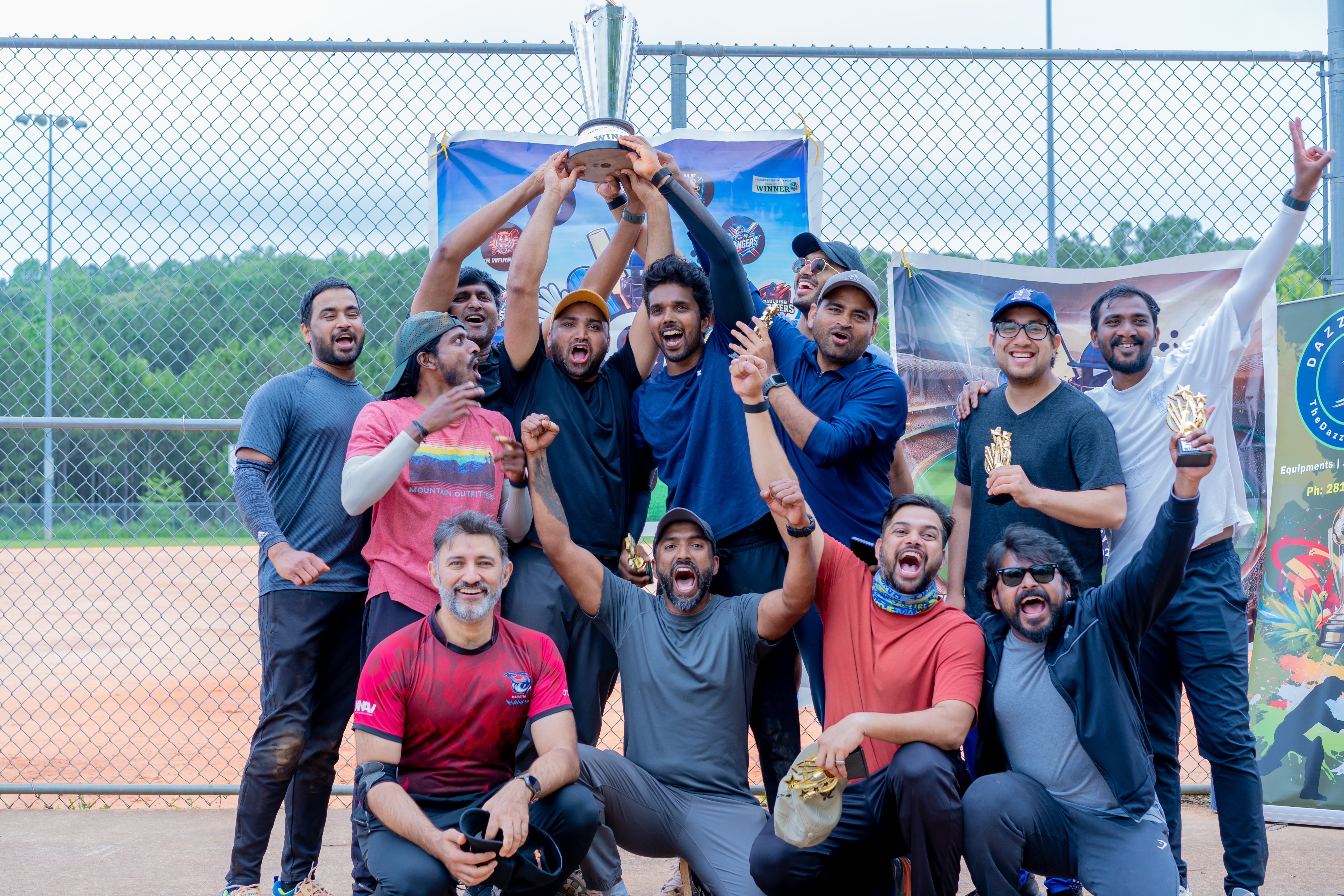 Winners' celebration